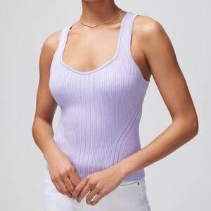 Lavender Ribbed Sweater Tank Size M